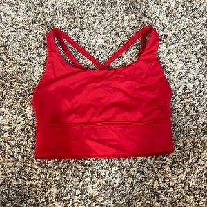 Red Lululemon Sports Bra